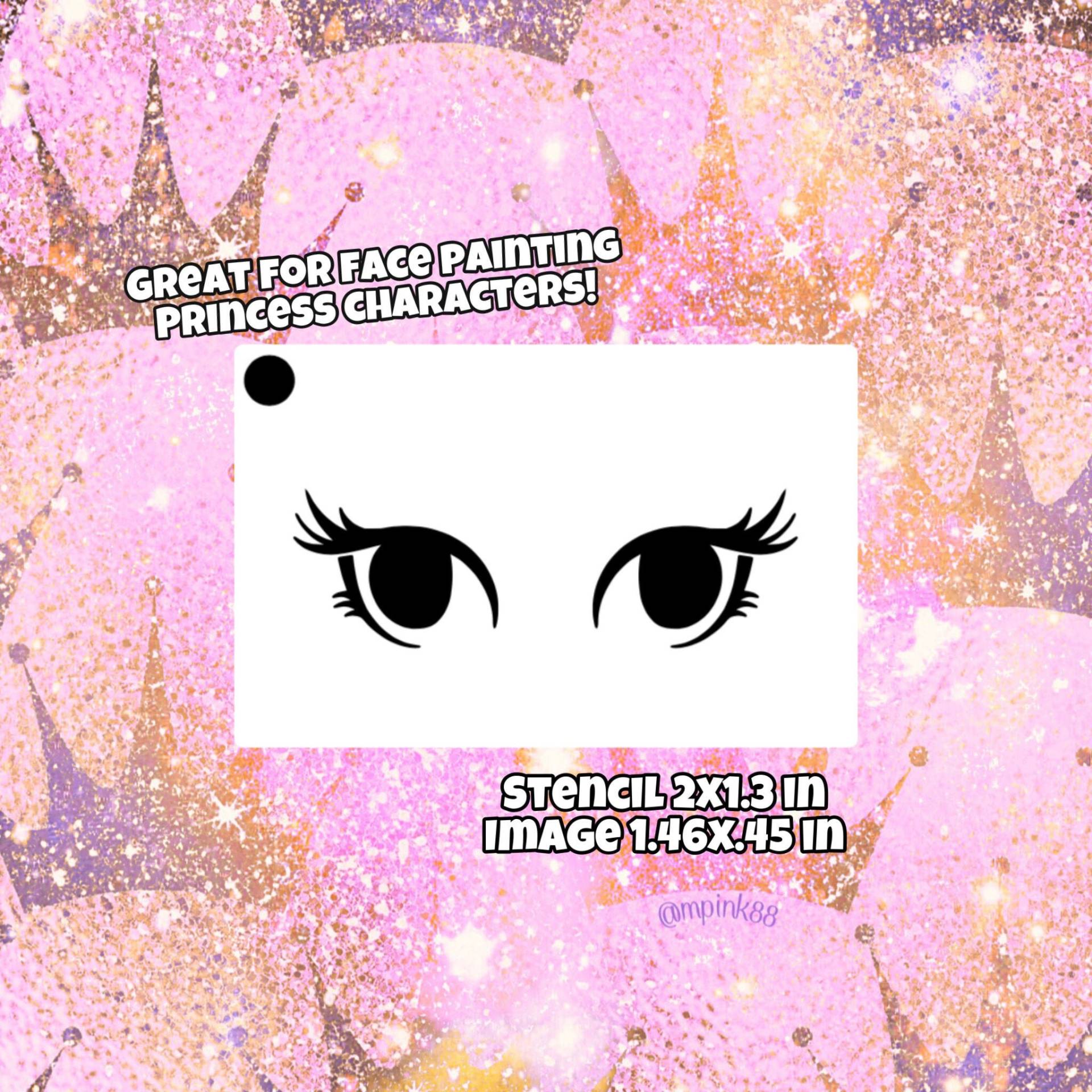 Schnelle Princess Eyes Gesichtsmalerei Schablone von Etsy - SparrowStencilSupply