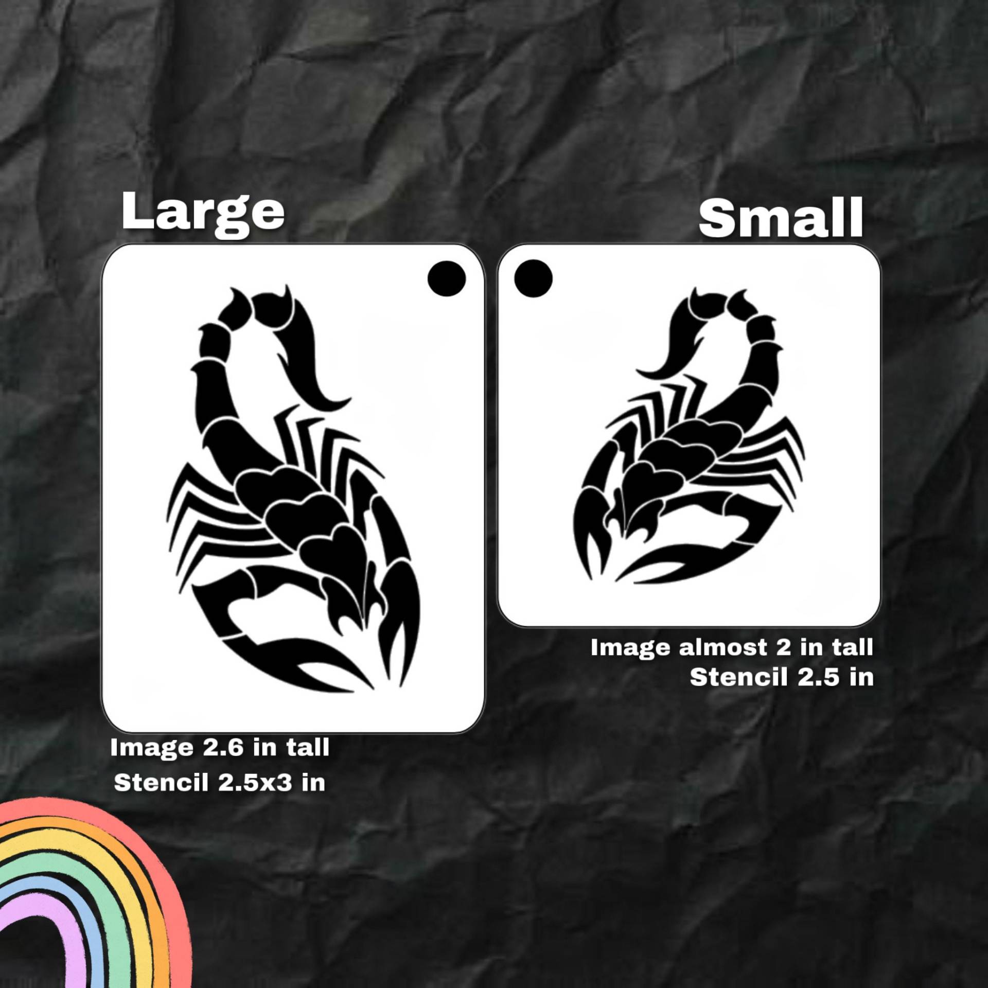 Skorpion Gesichtsmalerei Schablone von Etsy - SparrowStencilSupply