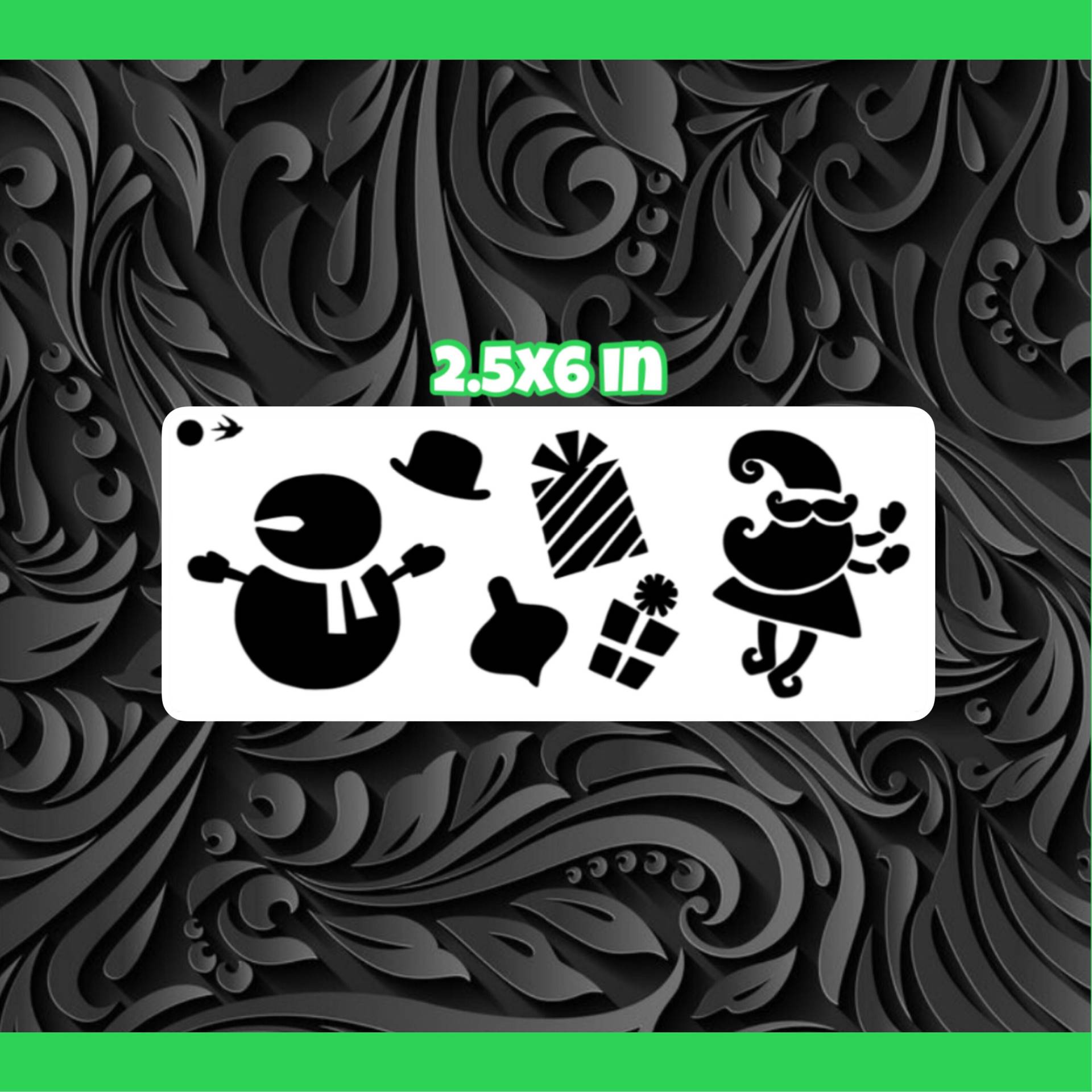 Weihnachten Freunde Face Painting Stencil von Etsy - SparrowStencilSupply