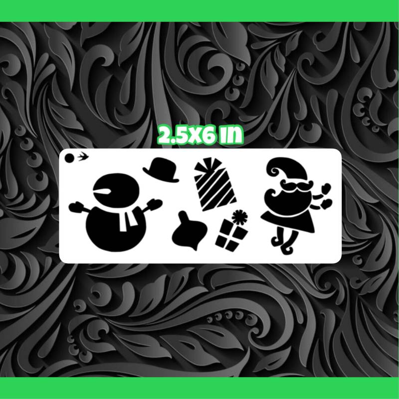 Weihnachten Freunde Face Painting Stencil von Etsy - SparrowStencilSupply