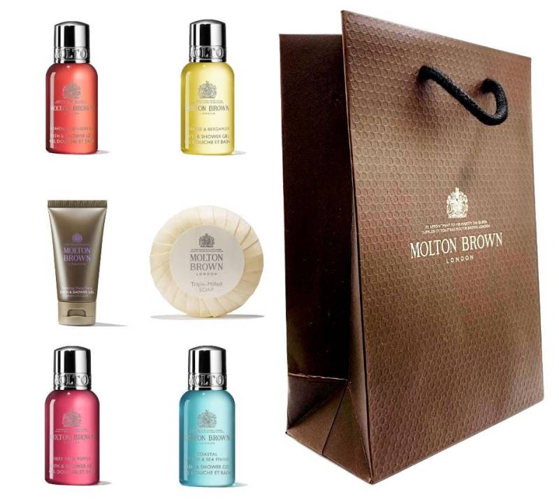 Molton Brown Damen Duschgel Geschenkset | 5 X 30Ml Flaschen Seife & Geschenkbeutel von Etsy - Specialtreatsforyou