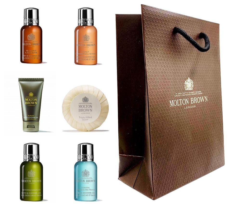Molton Brown Men Duschgel-Geschenkset | 5 X 30Ml-Flaschen Seife & Geschenkbeutel von Etsy - Specialtreatsforyou