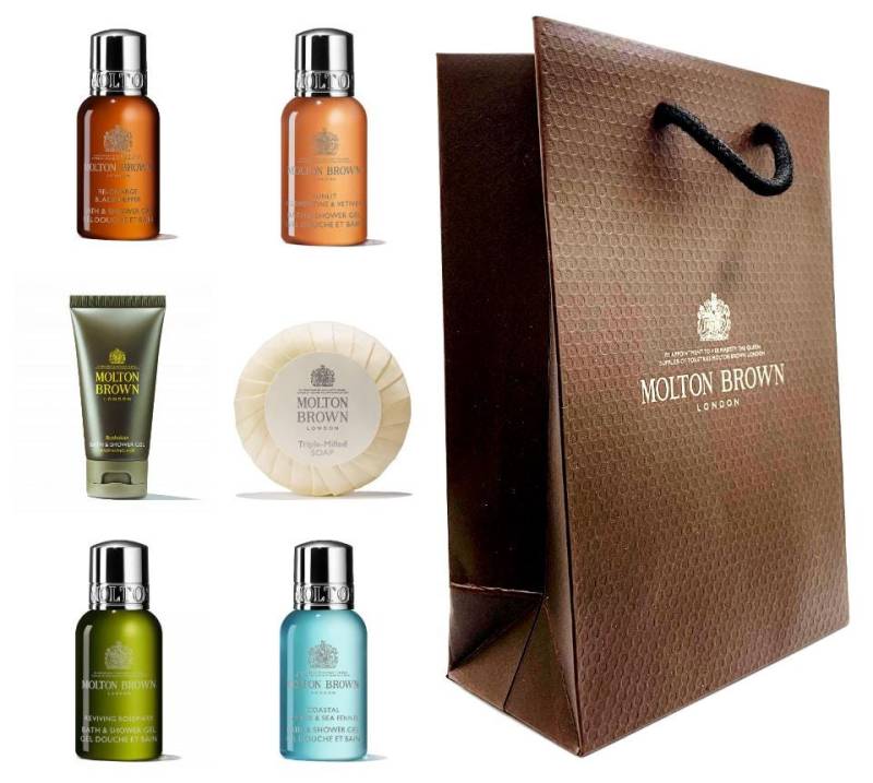 Molton Brown Men Duschgel-Geschenkset | 5 X 30Ml-Flaschen Seife & Geschenkbeutel von Etsy - Specialtreatsforyou