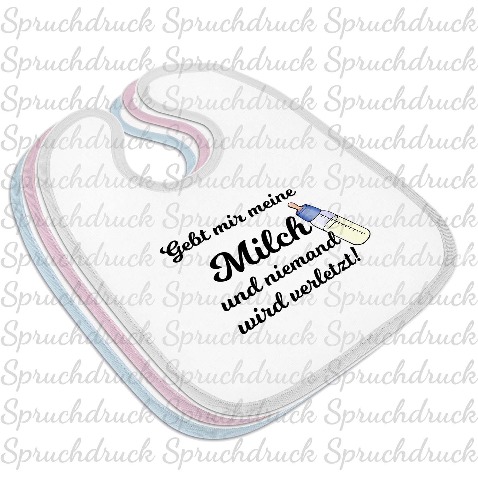 Babylätzchen Gebt Mir Meine Milch Und Niemand Wird Verletzt Blau Weiss Rosa Latz Babylätzchen Gebt Mir Meine Milch Und Niemand Wird Verletzt Blau Weiss Rosa Latz von Etsy - Spruchdruck