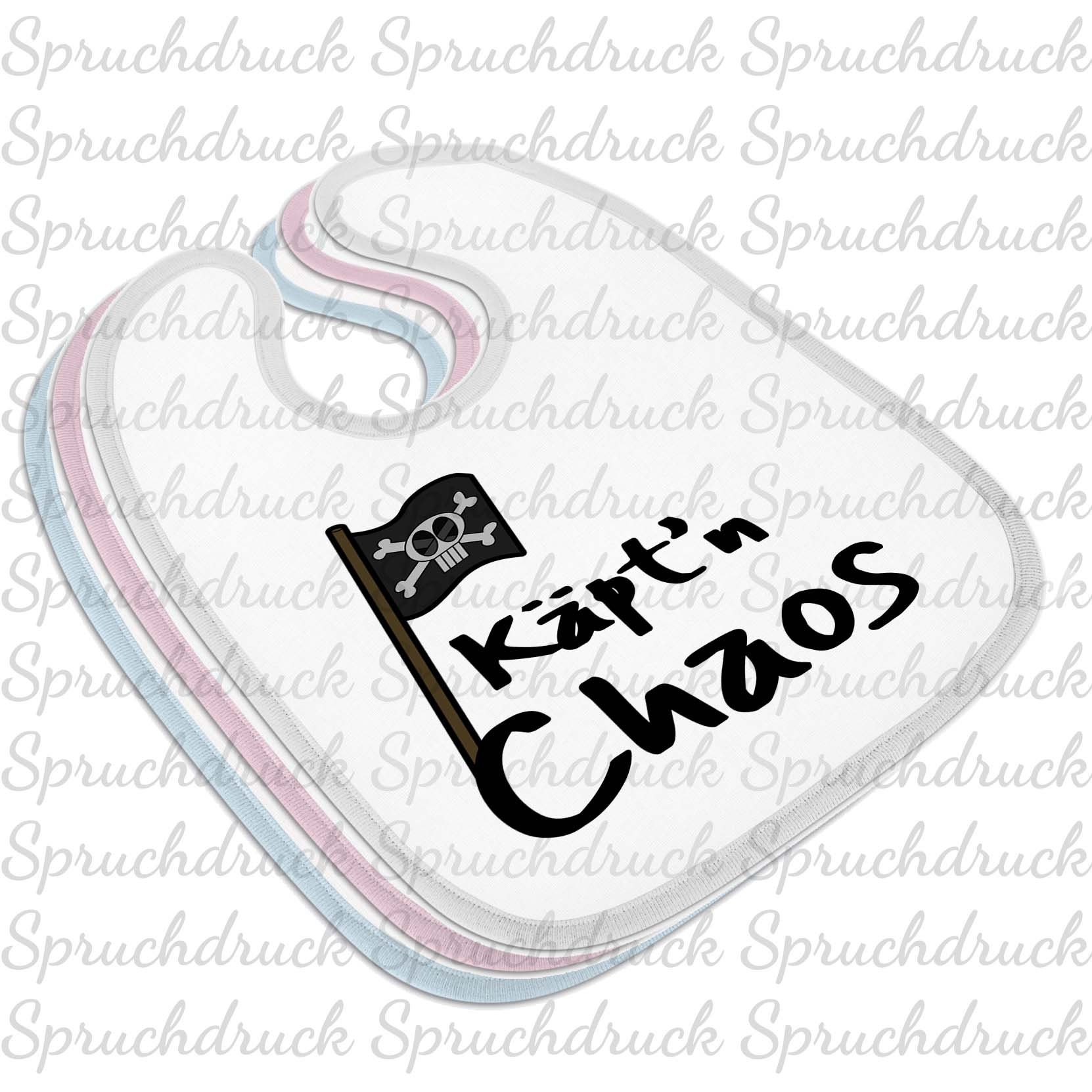 Babylätzchen Käpt'n Chaos Blau Weiss Rosa Latz Babylätzchen Käpt'n Chaos Blau Weiss Rosa Latz von Etsy - Spruchdruck