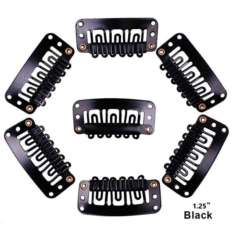 10 Oder 25 Schwarze Perückenclips Für Perücken, Toupets, Haarteile, Frisuren, Haarverlängerungsclips, Ersatz-Perückeclips, Snapclips von Etsy - SterlingLaceDesigns