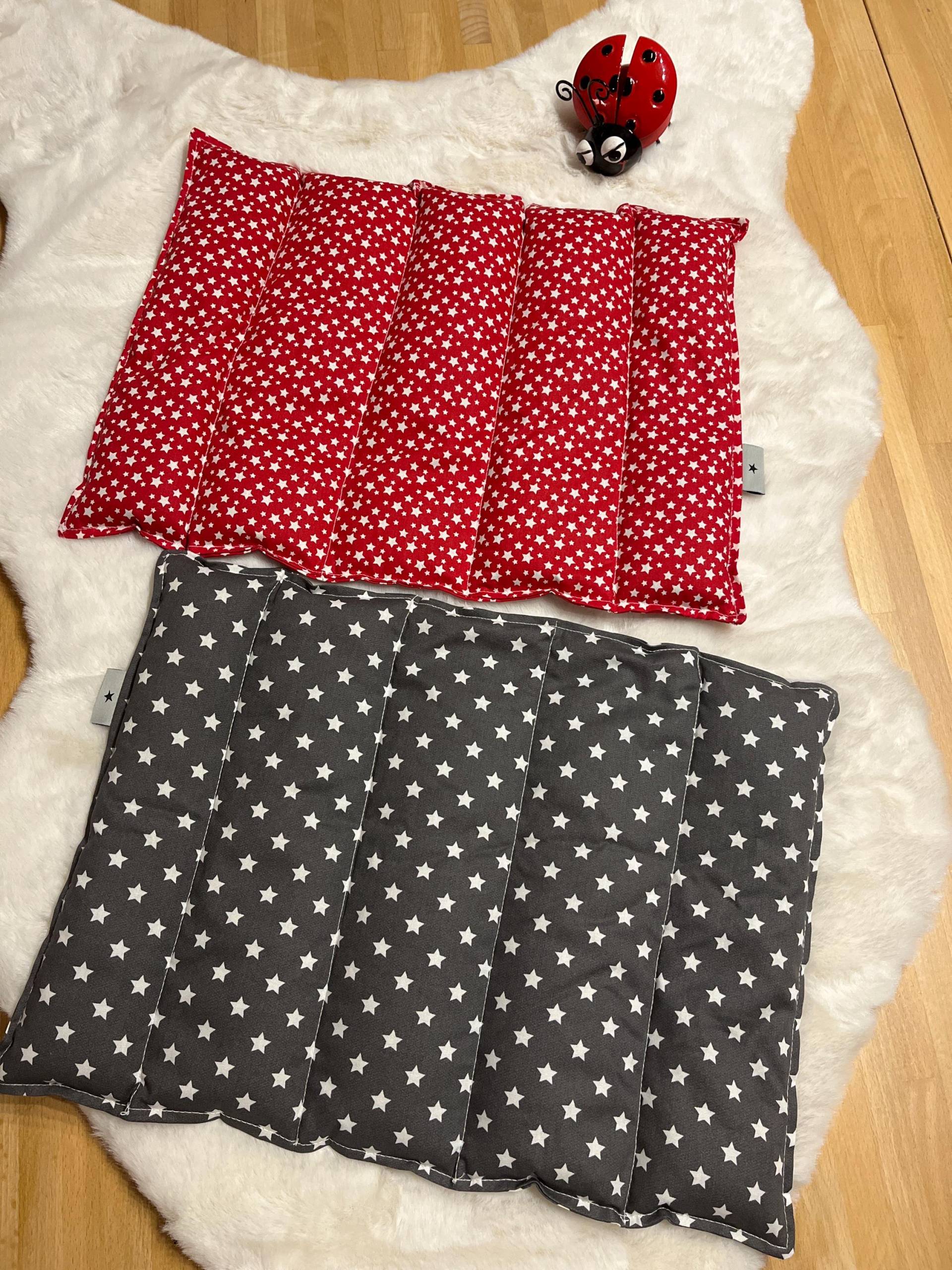 Wärmekissen Kältekissen Rapssamen 5 Kammern 1000G Sterne von Etsy - SternenDesign