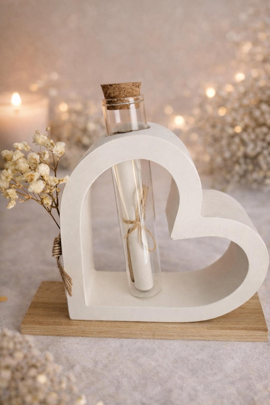 Flaschenpost Herz Mit Botschaft - Besonderes Geschenk Zum Geburtstag & Für Herzensmenschen | Handgegossenes Gips von Etsy - Sternenpost