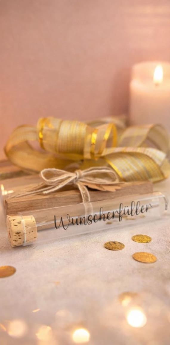 Geldgeschenk Zum Geburtstag | Geschenk Aus Holz & Glas Mit Reagenzglas Handgemacht Geldgeschenk Zum Geburtstag | Geschenk Aus Holz & Glas Mit Reagenzglas Handgemacht von Etsy - Sternenpost