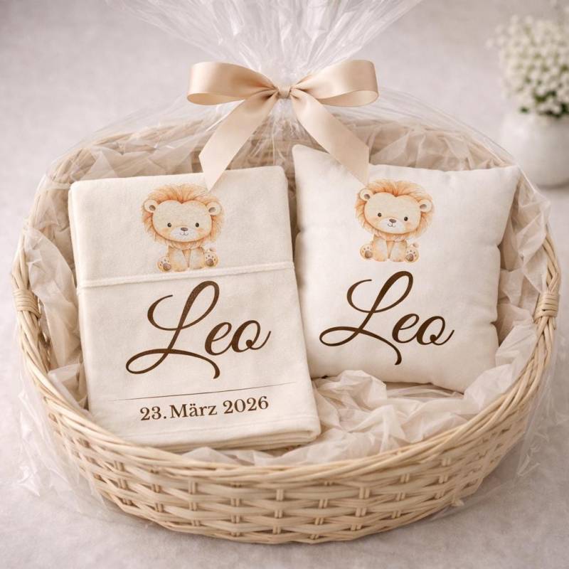 Personalisiertes Baby Geschenkset Mit Namen - Babydecke & Babykissen 3 Größen Wählbar Geschenk Zur Geburt Junge Taufgeschenk Löwe Personalisiertes Baby Geschenkset Mit Namen - Babydecke & Babykissen 3 Größen Wählbar Geschenk Zur Geburt Junge Taufgeschenk Löwe von Etsy - SternenseeSonja