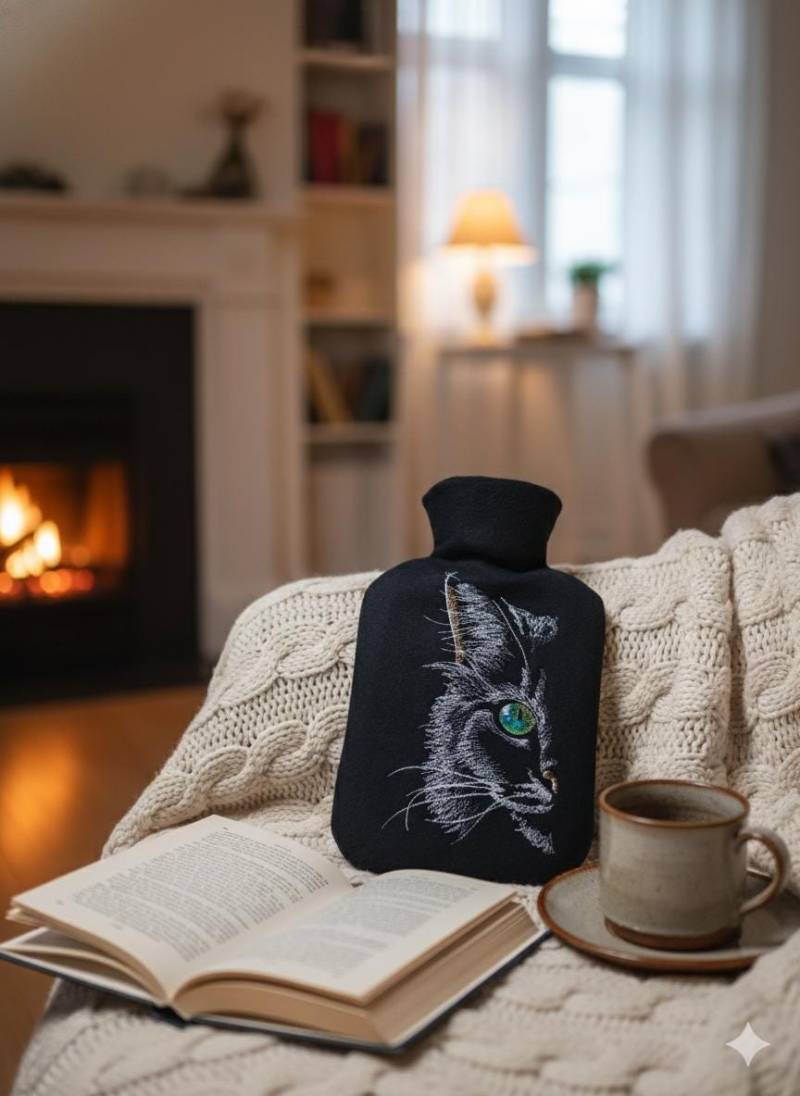 Katzen Wärmflaschen Überzug Aus Kuschelfleece Katzen Wärmflaschen Überzug Aus Kuschelfleece von Etsy - StickWerke