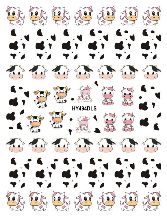 Gepunktete Kuh Leopard Print Muster Kühe Schokolade Bären Kalb Hase Selbstklebende Nail Art Decals Aufkleber Hanyidls Gepunktete Kuh Leopard Print Muster Kühe Schokolade Bären Kalb Hase Selbstklebende Nail Art Decals Aufkleber Hanyidls von Etsy - StickerRay