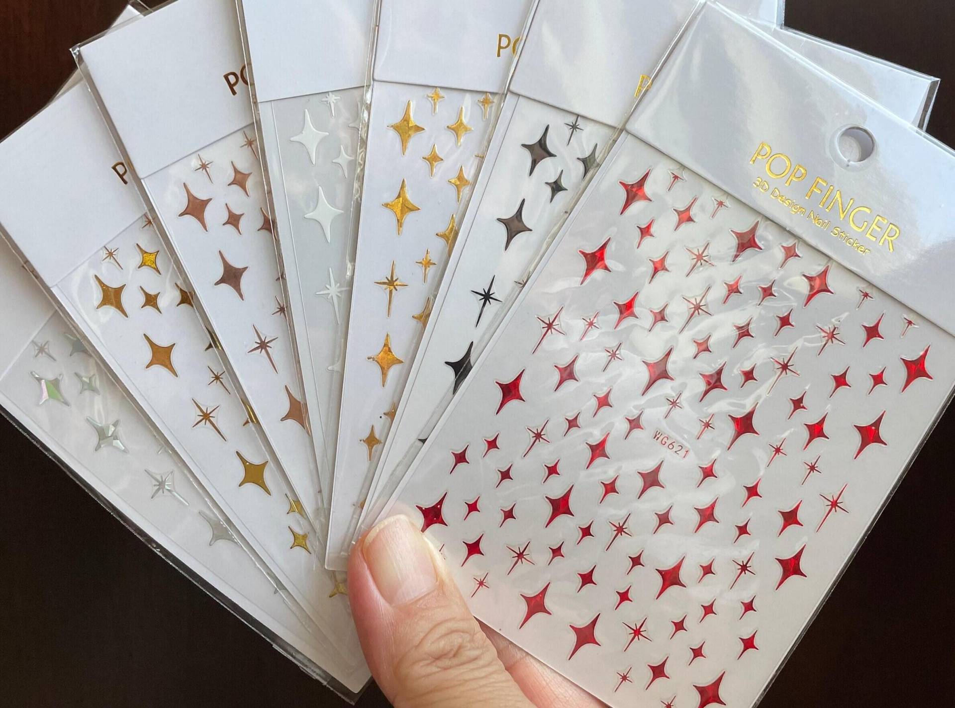 Little Stars Nail Sticker Laser 4-Zackiger Stern Weihnachten Selbstklebende Art Decals | 6 Farben Wgsa Little Stars Nail Sticker Laser 4-Zackiger Stern Weihnachten Selbstklebende Art Decals | 6 Farben Wgsa von Etsy - StickerRay