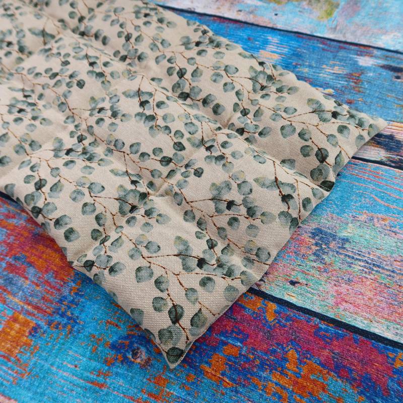 Körnerkissen, 1400G, Extra Lang, 65x25cm Groß, 18-Kammer, Dinkelkissen, Wärmekissen, Rücken Körnerkissen, Eukalyptus Muster, Weihnachtsgeschenke von Etsy - StoffherzleShop