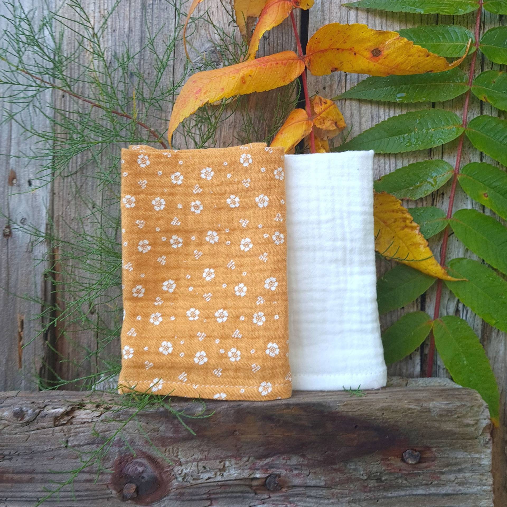2Er Pack/stofftaschentücher Aus Musselin | Waschbar Wiederverwendbar Nachhaltig Baumwolle Zero Waste Keinplastik Gifts Geschenke von Etsy - Stoffine