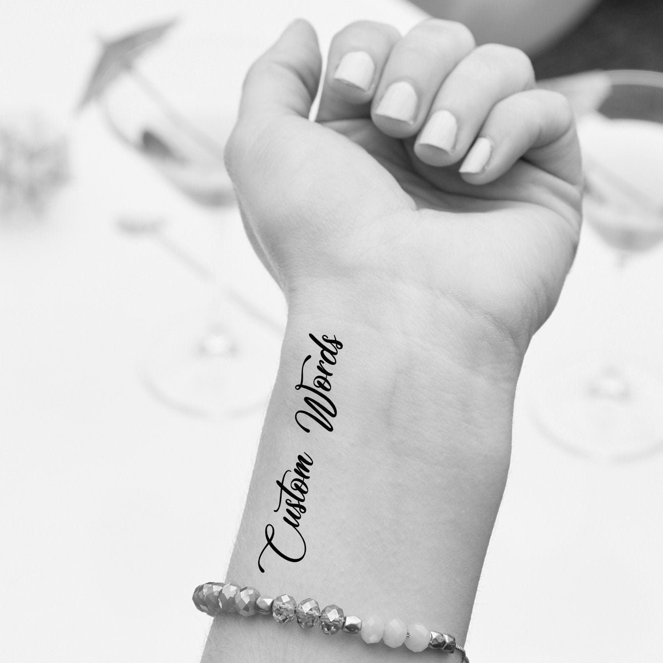 Individuelles Temporäres Tattoo Frauen - Handschrift | 3Er Set von Etsy - StudioMelitta