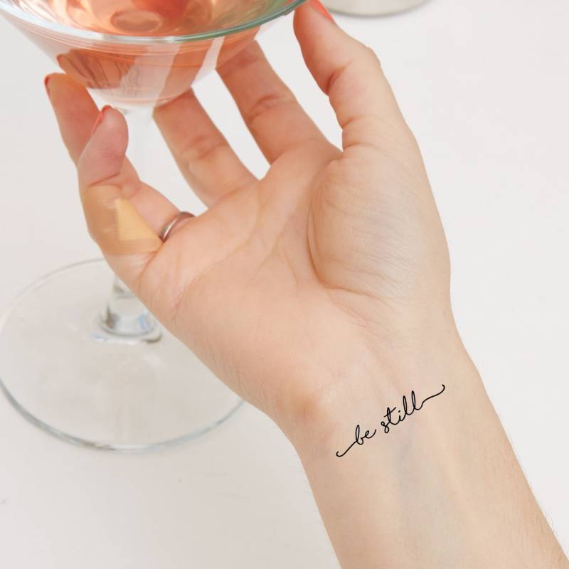 Temporäre Tattoo Frauen, Be Still | 3Er Set von Etsy - StudioMelitta