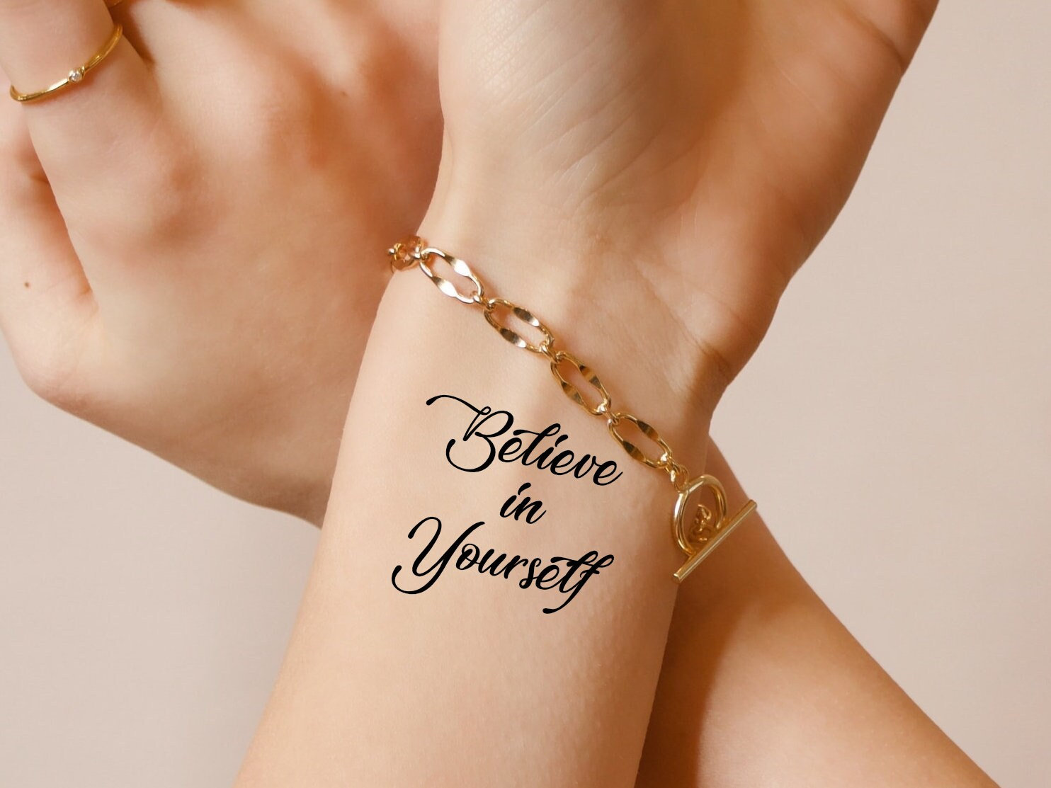 Temporäre Tattoo Frauen, Glauben An Yourself | 3Er Set von Etsy - StudioMelitta