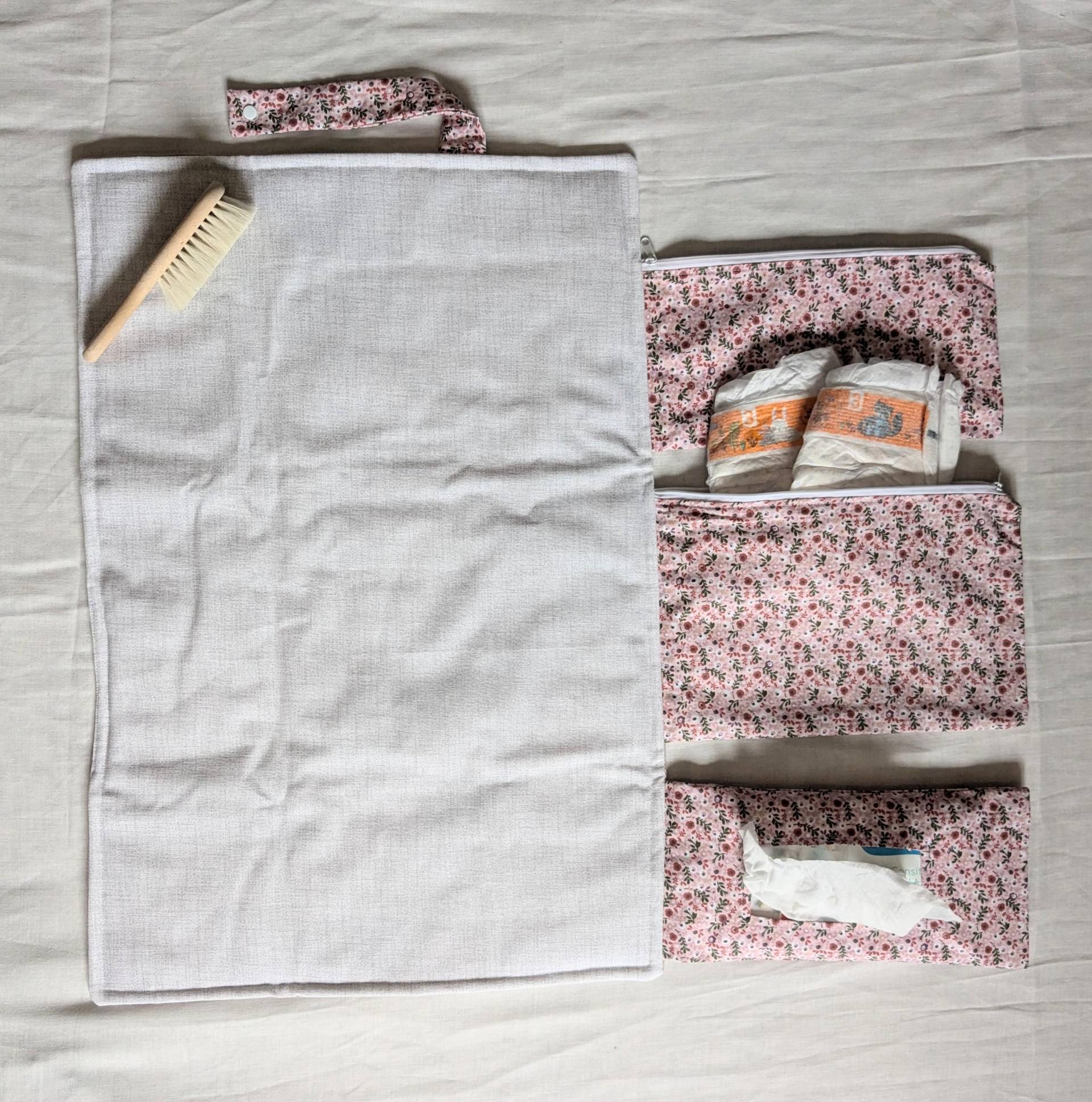 Windeltasche Mit Wickelunterlage "Dornröschen Rosa" Für Unterwegs, Abwischbar, Wickel-Windeltasche Windeltasche Mit Wickelunterlage "Dornröschen Rosa" Für Unterwegs, Abwischbar, Wickel-Windeltasche von Etsy - StumblingShop