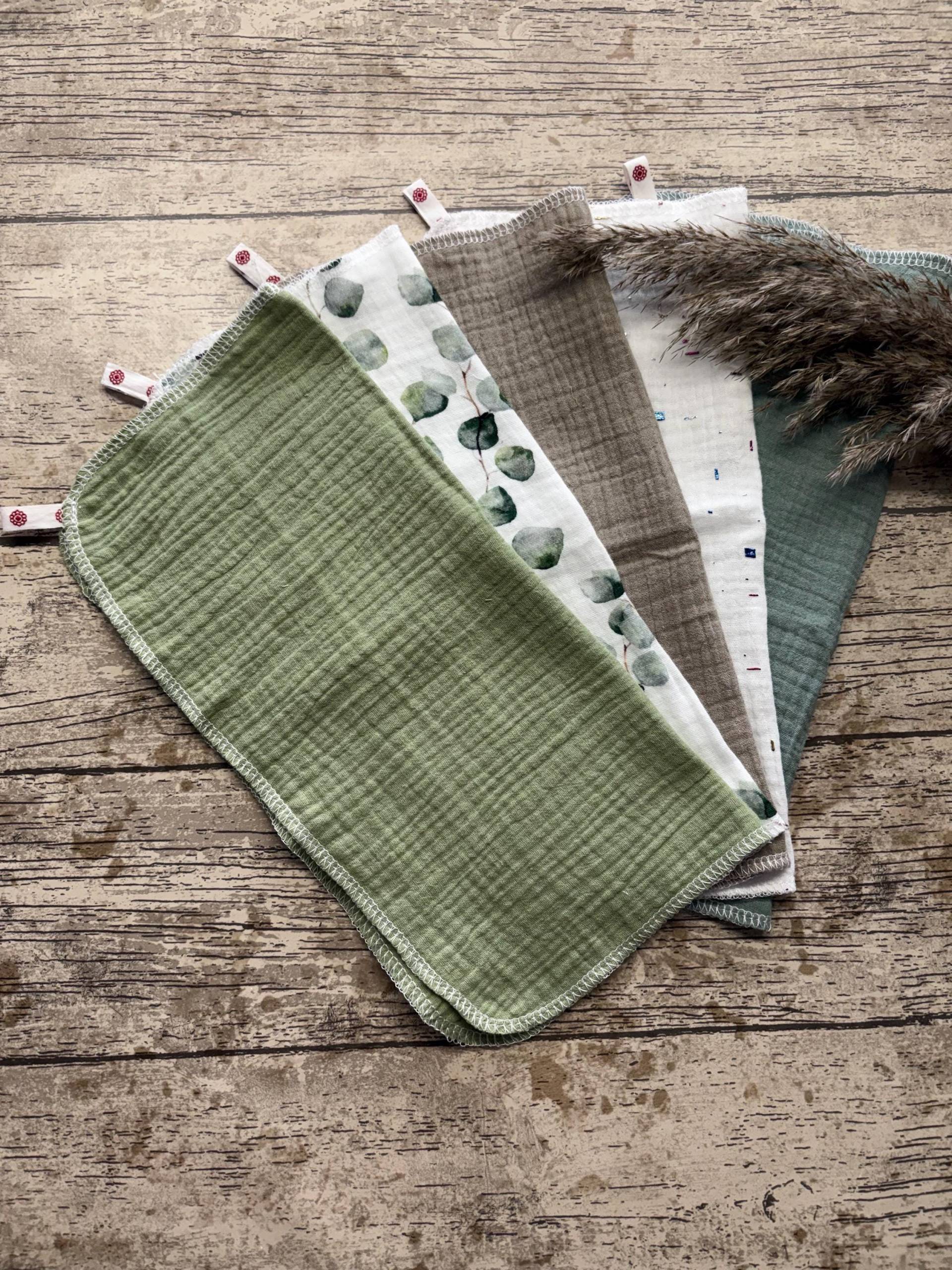 Waschlappen 5stk von Etsy - StylundFaden