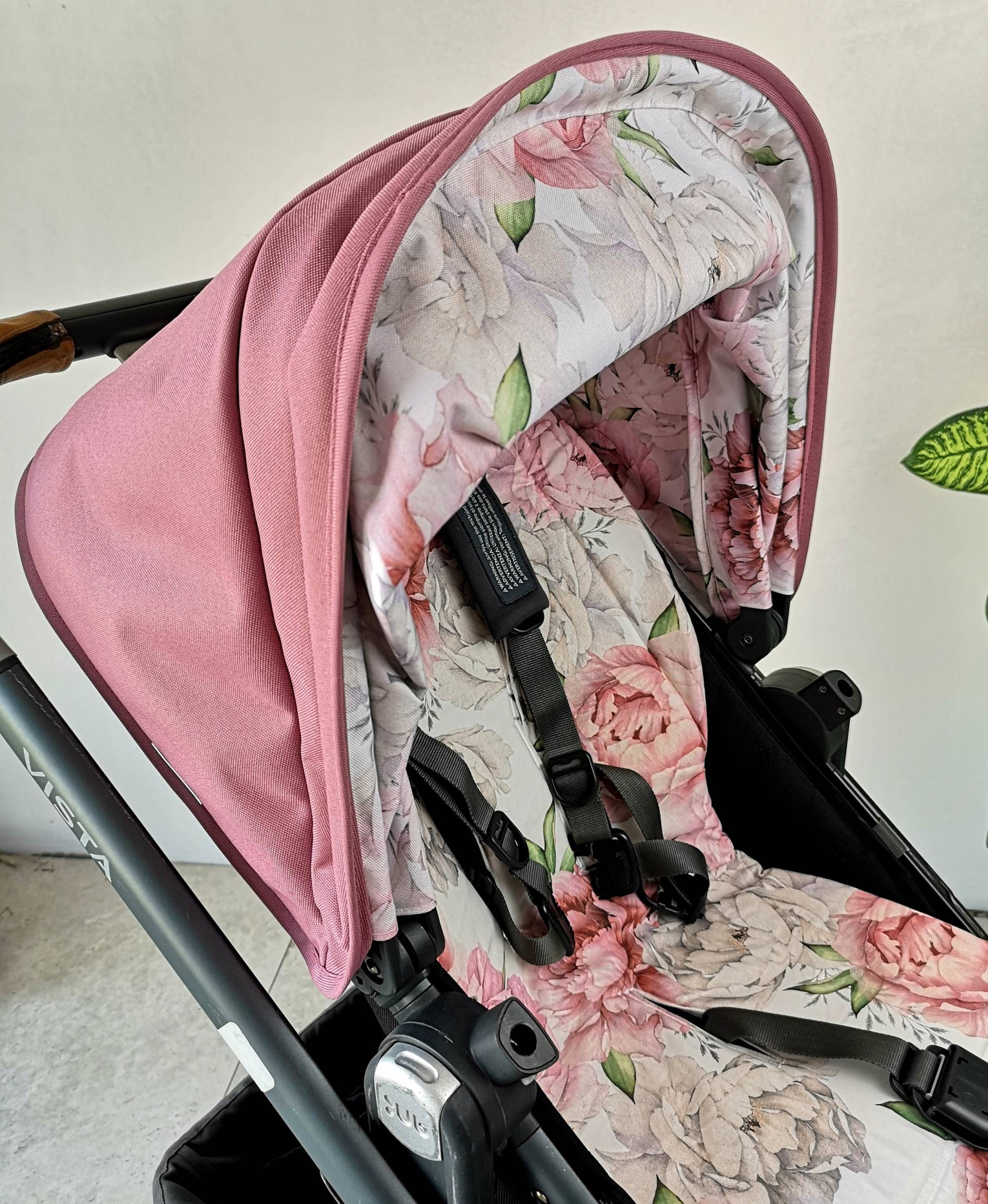 Betthimmel, Sitzauflage, Fußsack, Universaldecke Für Uppababy Kinderwagen Pink Peonies Rosa Vista V3, V2, Minu, Cruz, Rumble Sitz von Etsy - StylySmily