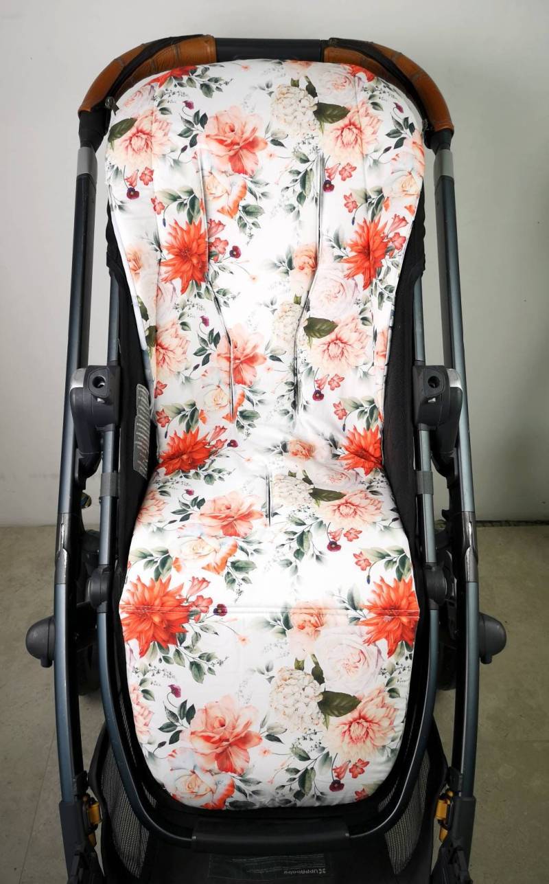 Geblümte Sitzauflage Für Kinderwagen Uppababy, Cybex, Joolz, Mockingbird von Etsy - StylySmily
