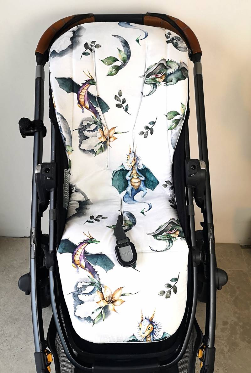 Sitzauflage Für Kinderwagen Uppababy, Cybex, Joolz - Dragon Print von Etsy - StylySmily