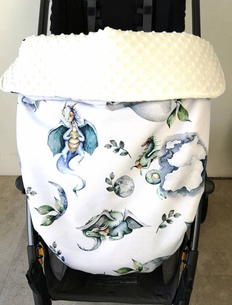 Wasserdichte Kinderwagendecke Universal Fit, Drachenmuster von Etsy - StylySmily