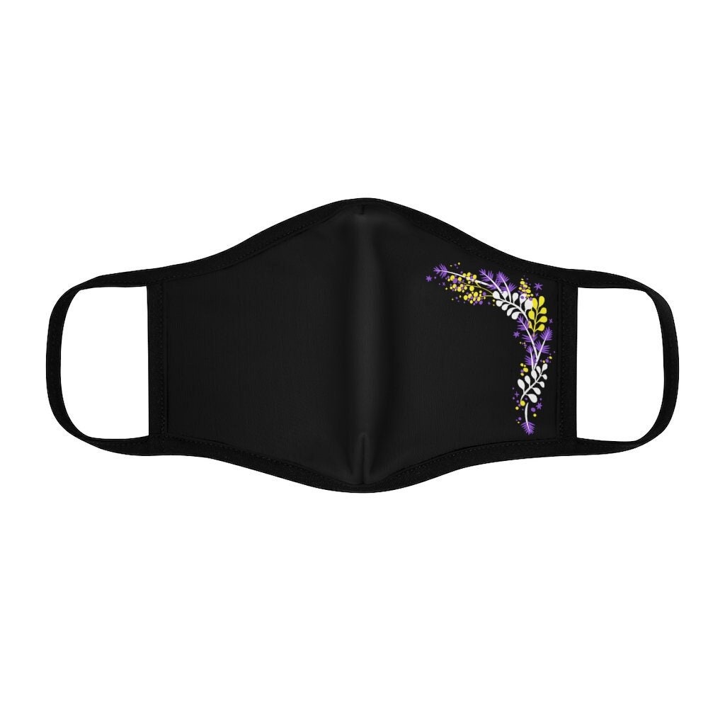 Nonbinary Maske, Diskretes Nichtbinäres Flaggengeschenk, Angepasste Gesichtsbedeckung, Enby Gesichtsmaske Für Erwachsene, Weihnachten Lgbtq Pride von Etsy - SubtlePrideShop