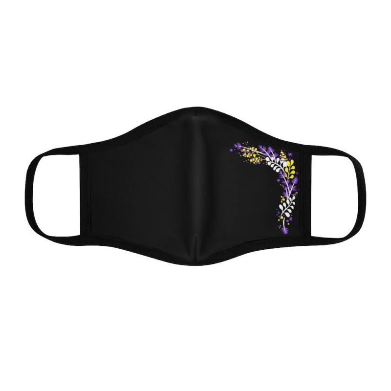 Nonbinary Maske, Diskretes Nichtbinäres Flaggengeschenk, Angepasste Gesichtsbedeckung, Enby Gesichtsmaske Für Erwachsene, Weihnachten Lgbtq Pride von Etsy - SubtlePrideShop