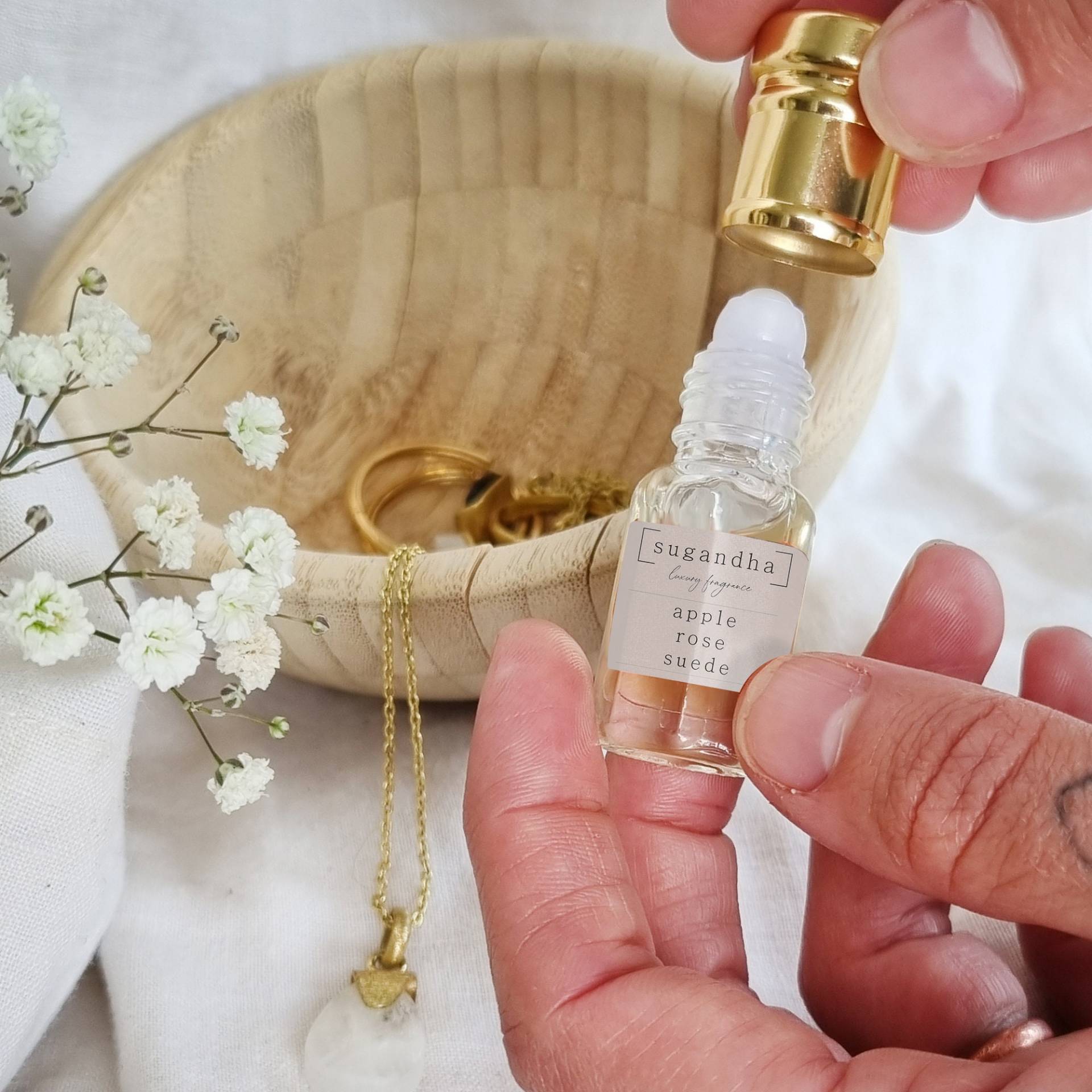 Apfel - Rosa Wildleder // Alkoholfrei, Vegan, Ohne Tierversuche, Parabene Parfüm Für Sie von Etsy - SugandhaFragrance