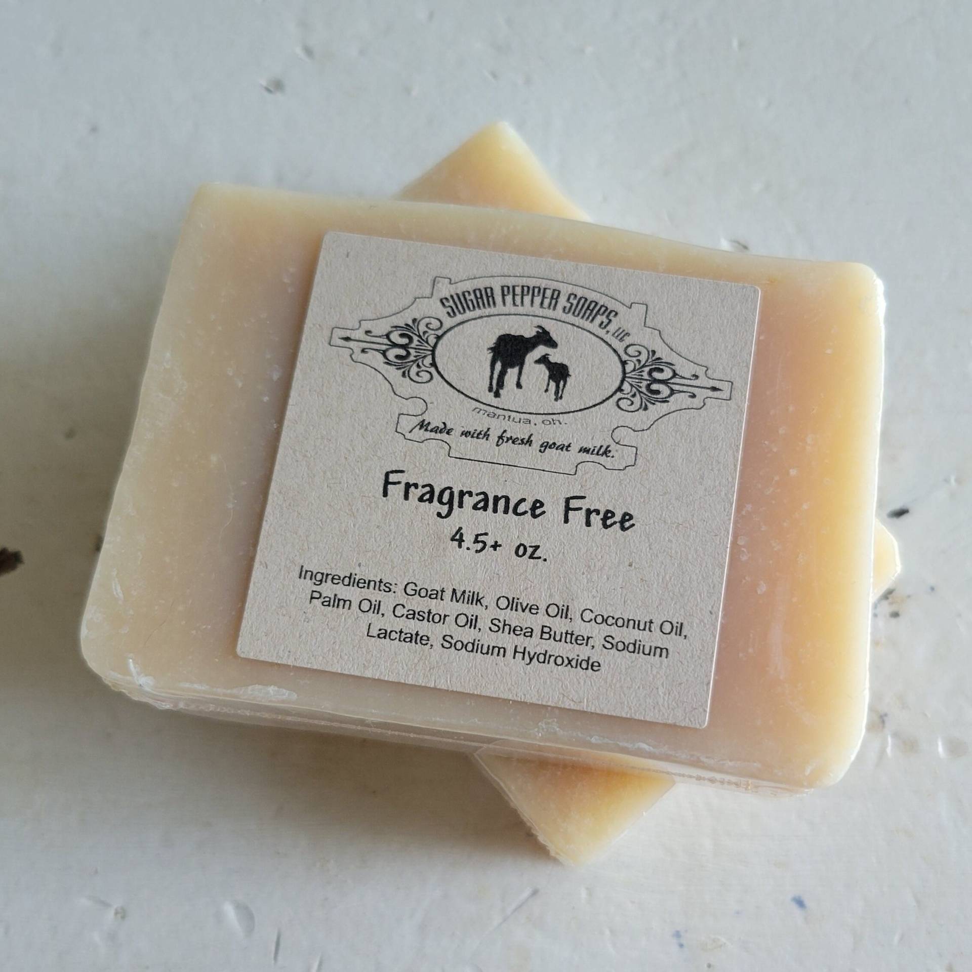 Parfümfreie Ziegenmilchseife 4, 5 + Oz Parfümfreie Ziegenmilchseife 4, 5 + Oz von Etsy - SugarPepperSoaps