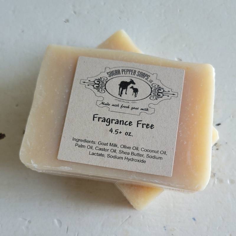 Parfümfreie Ziegenmilchseife 4, 5 + Oz Parfümfreie Ziegenmilchseife 4, 5 + Oz von Etsy - SugarPepperSoaps