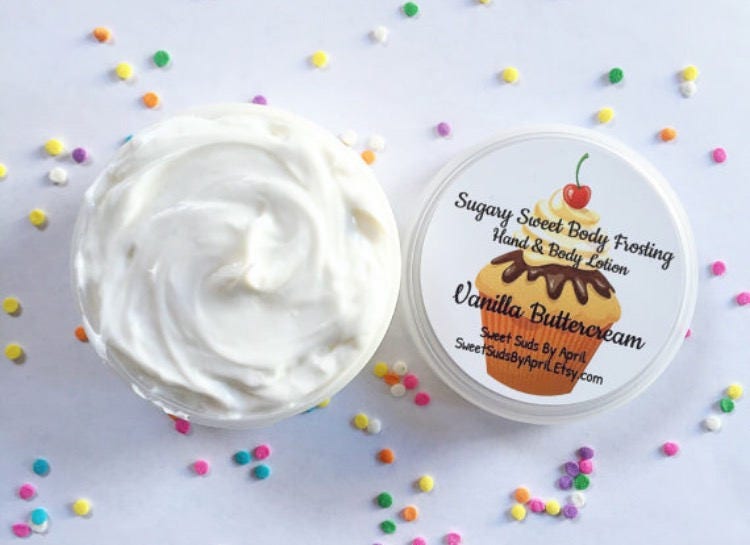 Vanilla Buttercreme Body Frosting Nicht Fettende Hand - & Körperlotion von Etsy - SugarShowerCo