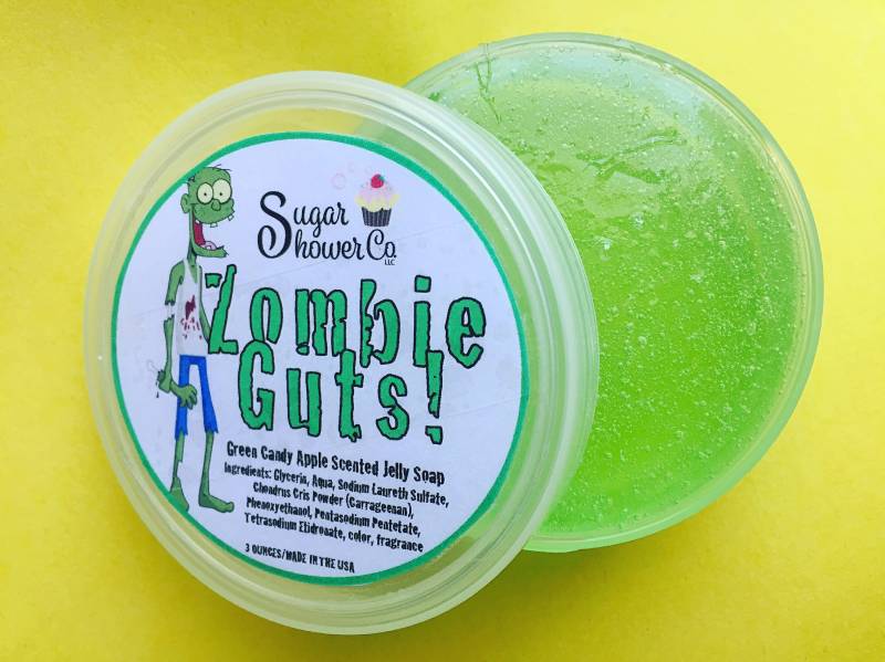 Zombie Guts Jelly Soap Grüner Süßigkeitsapfel Duftende - Halloween Seife Zombie Guts Jelly Soap Grüner Süßigkeitsapfel Duftende - Halloween Seife von Etsy - SugarShowerCo
