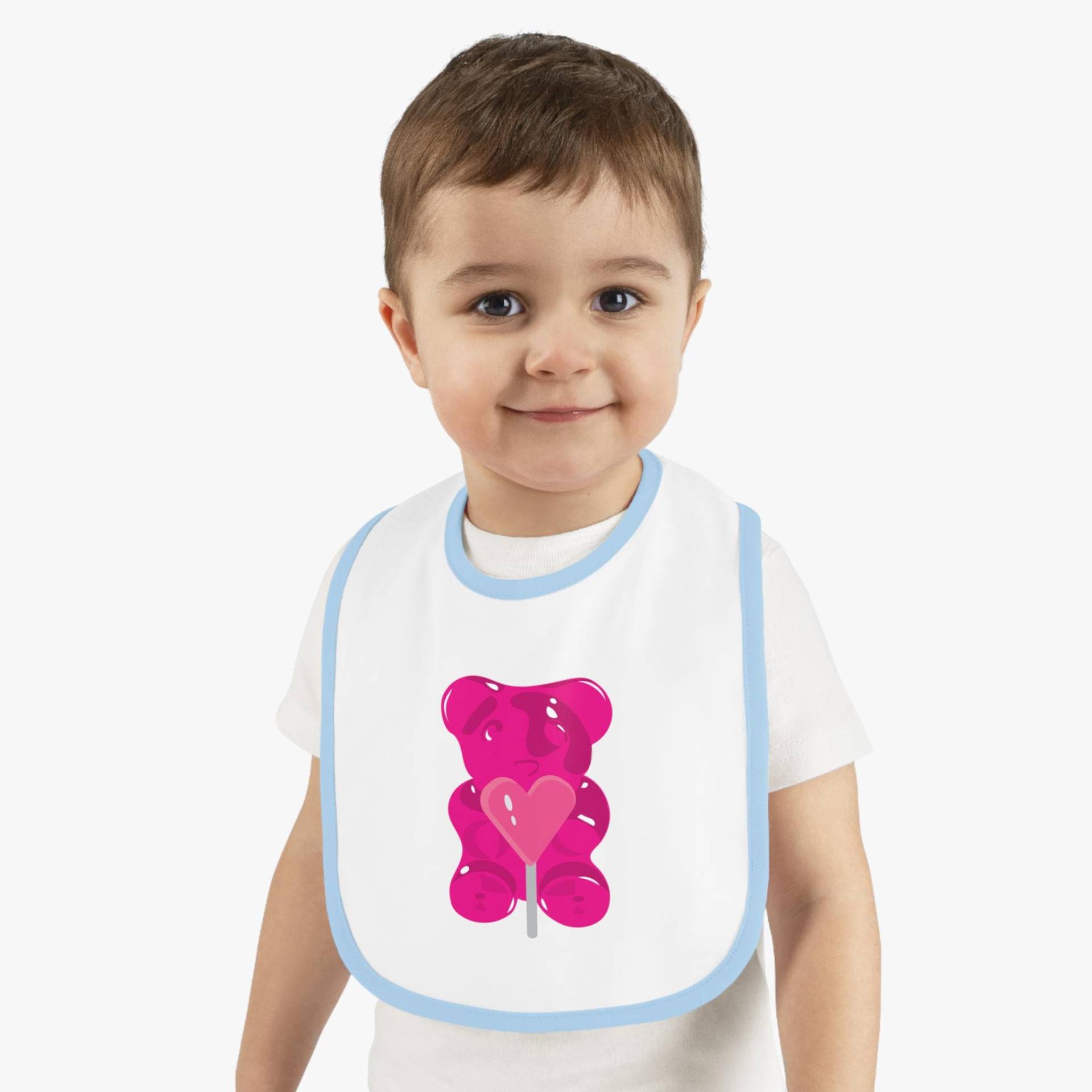 Baby Lätzchen Mit Niedlichem Rosa Bär Design, Perfekt Zum Füttern, Babypartygeschenk, Kleinkind Accessoire, Kinderzimmer Dekor, Den Täglichen von Etsy - SukunFlowCo