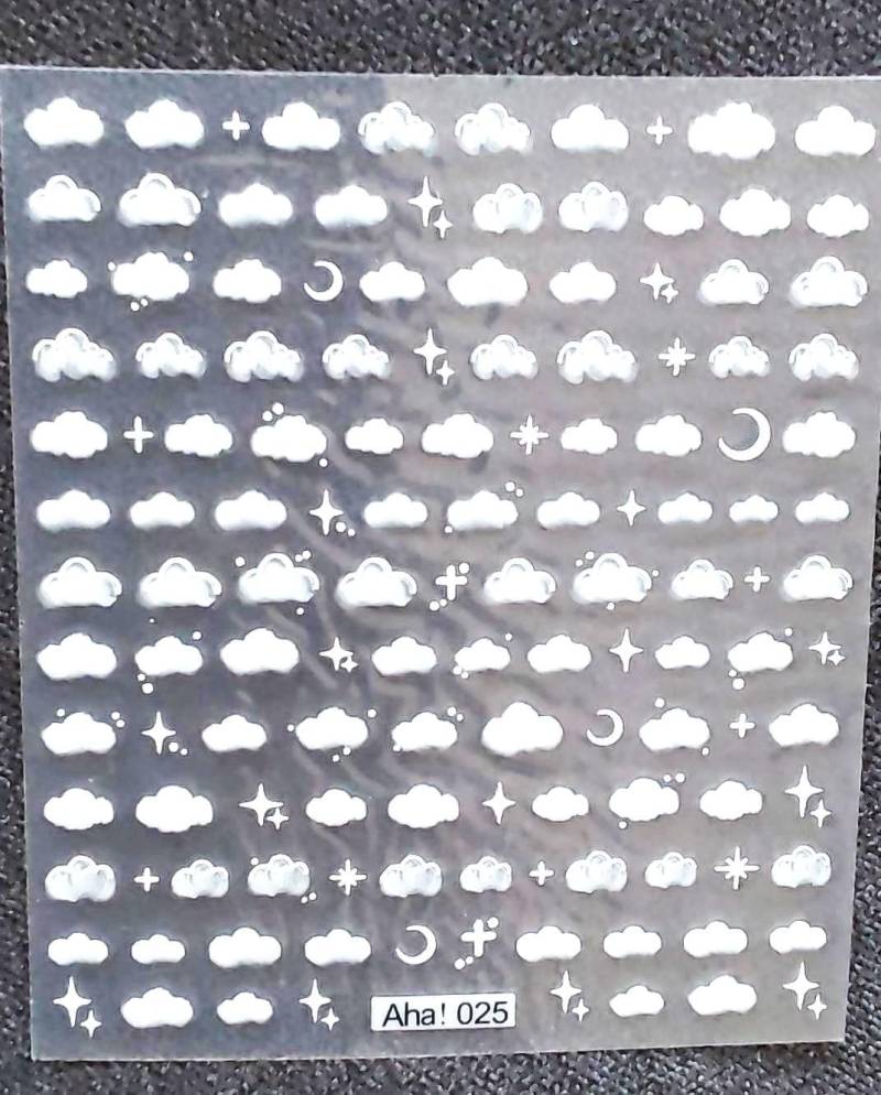 3D Nail Aufkleber /Wolken 0025/Kreative Nägel Gestaltung/Selbstklebend von Etsy - Sumkiste
