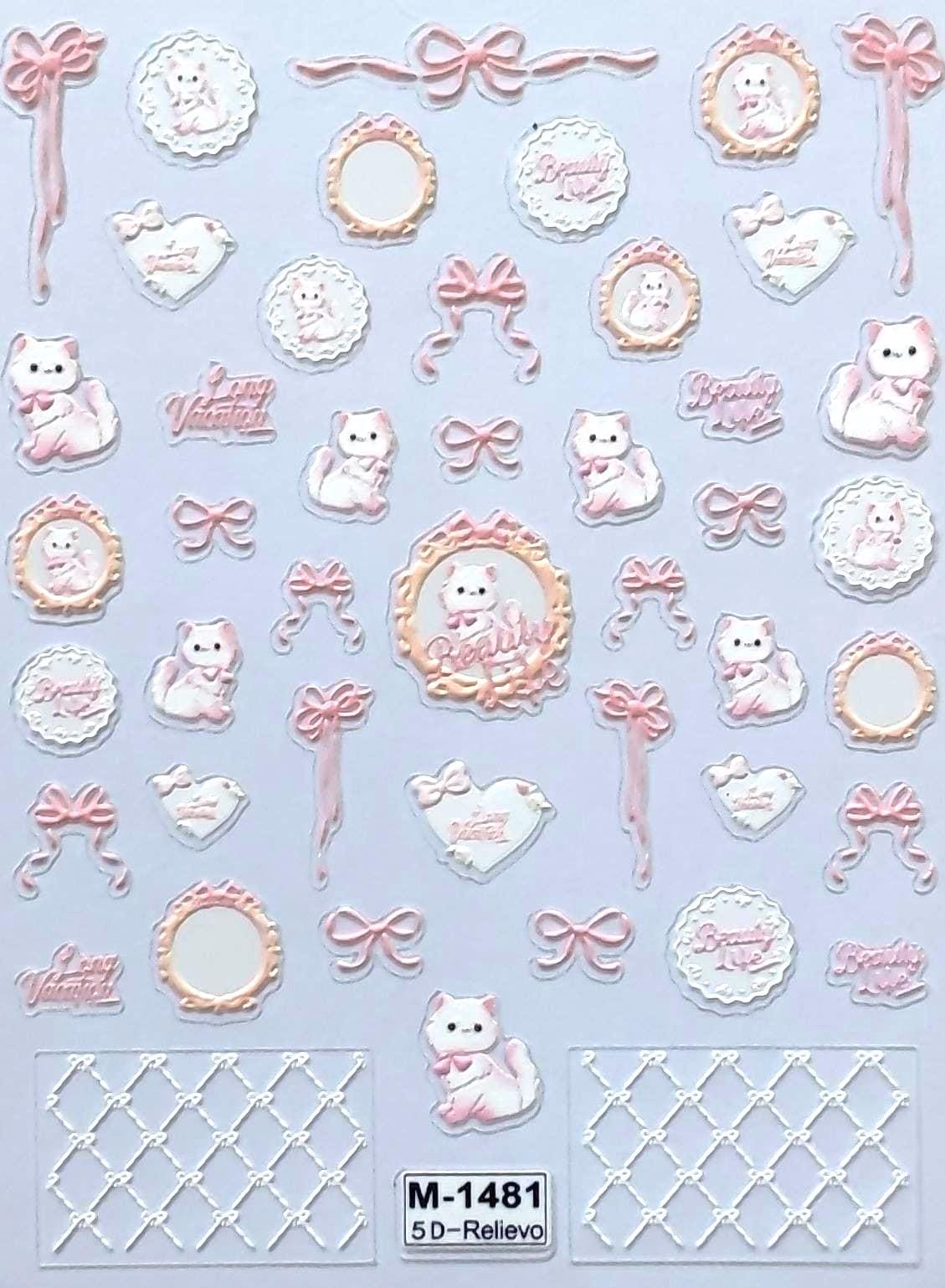 5D Nail Aufkleber/ Kitty/Katze M1481/Kreative Nägel Gestaltung Selbstklebend 5D Nail Aufkleber/ Kitty/Katze M1481/Kreative Nägel Gestaltung Selbstklebend von Etsy - Sumkiste