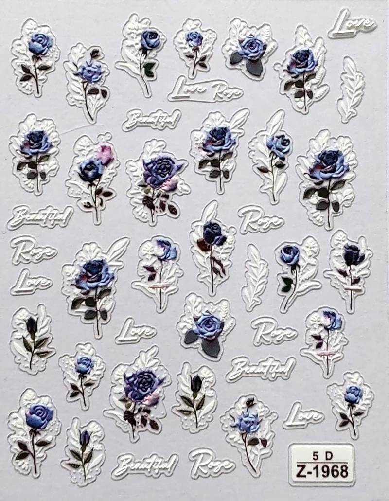 5D Nail Aufkleber/Blume Z1968/Kreative Nägel Gestaltung/Selbstklebend von Etsy - Sumkiste