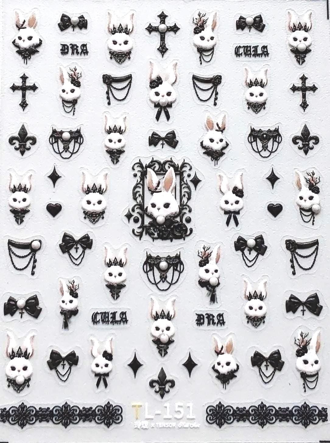 5D Nail Aufkleber/Gothic 151/Kreative Nägel Gestaltung/Selbstklebend 5D Nail Aufkleber/Gothic 151/Kreative Nägel Gestaltung/Selbstklebend von Etsy - Sumkiste