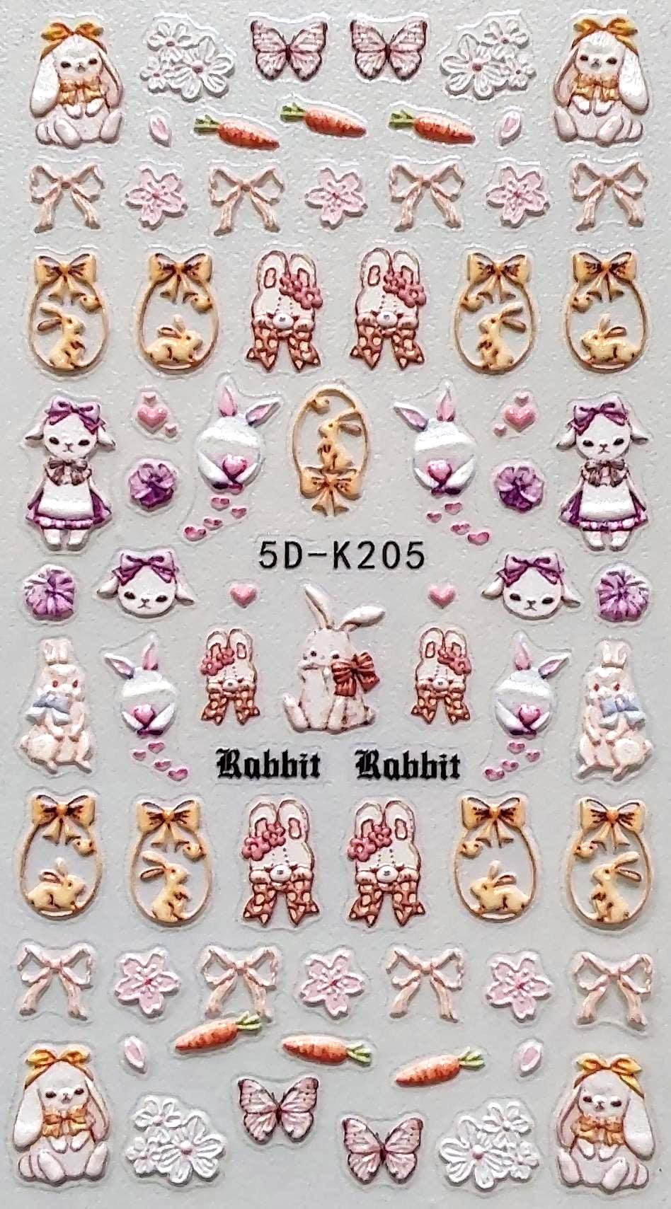 5D Nail Aufkleber /Hase 205/Kreative Nägel Gestaltung/Selbstklebend 5D Nail Aufkleber /Hase 205/Kreative Nägel Gestaltung/Selbstklebend von Etsy - Sumkiste