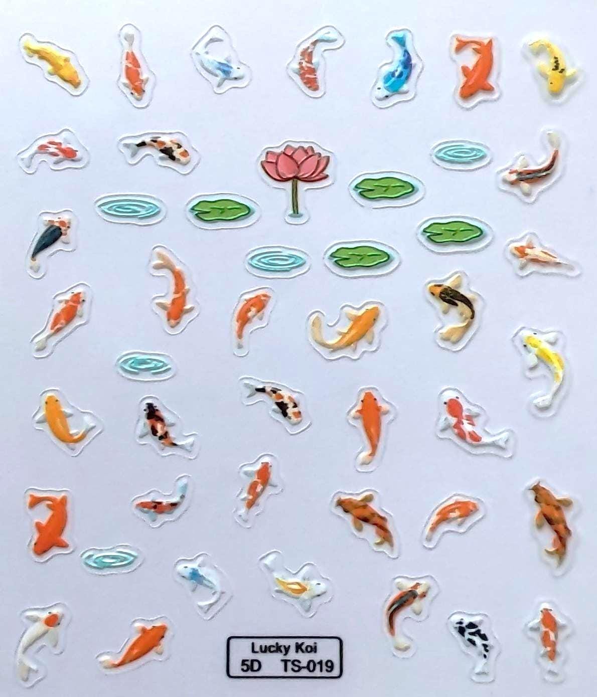 5D Nail Aufkleber Koi Fisch/ Ts019/Kreative Nägel Gestaltung/Selbstklebend 5D Nail Aufkleber Koi Fisch/ Ts019/Kreative Nägel Gestaltung/Selbstklebend von Etsy - Sumkiste