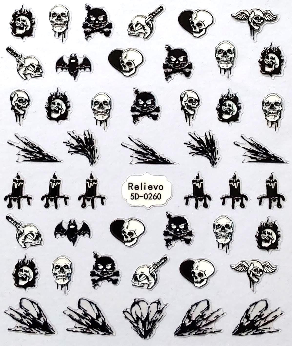 5D Nail Sticker Gothic/5D0260 5D Nail Sticker Gothic/5D0260 von Etsy - Sumkiste