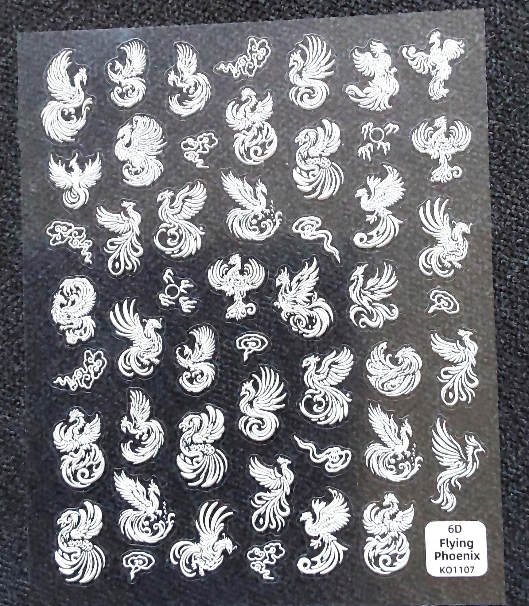 6D Nail Aufkleber/ Phoenix 1107 Weiß /Kreative Nägel Gestaltung/Selbstklebend 6D Nail Aufkleber/ Phoenix 1107 Weiß /Kreative Nägel Gestaltung/Selbstklebend von Etsy - Sumkiste