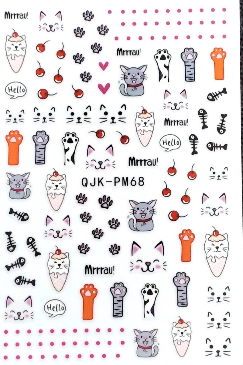 Nail Aufkleber/ Pm68 Selbstklebend/Kreative Nägel Gestaltung / von Etsy - Sumkiste