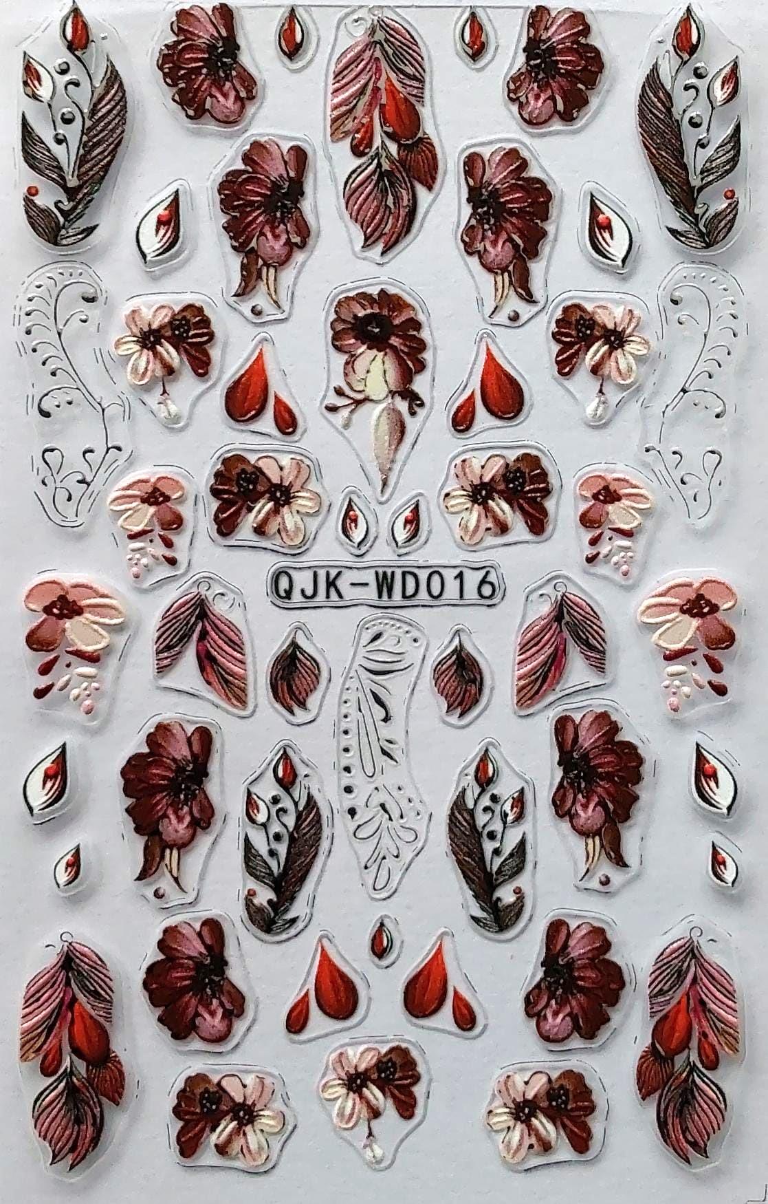 Nail Aufkleber/ Blumen Wd016/Kreative Nägel Gestaltung/Selbstklebend Nail Aufkleber/ Blumen Wd016/Kreative Nägel Gestaltung/Selbstklebend von Etsy - Sumkiste