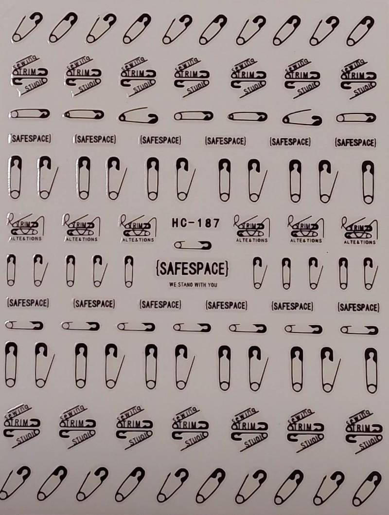 Nail Aufkleber/ Muster 187/Kreative Nägel Gestaltung/Selbstklebend von Etsy - Sumkiste