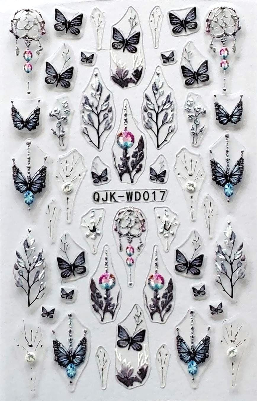 Nail Aufkleber/ Schmetterlinge Wdo17/Kreative Nägel Gestaltung/Selbstklebend Nail Aufkleber/ Schmetterlinge Wdo17/Kreative Nägel Gestaltung/Selbstklebend von Etsy - Sumkiste