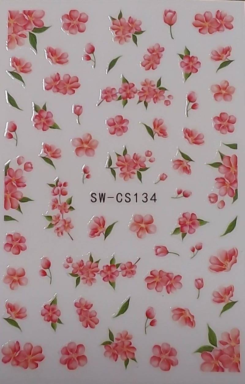 Nail Aufkleber/Blumen 134/Kreative Nägel Gestaltung/Selbstklebend von Etsy - Sumkiste