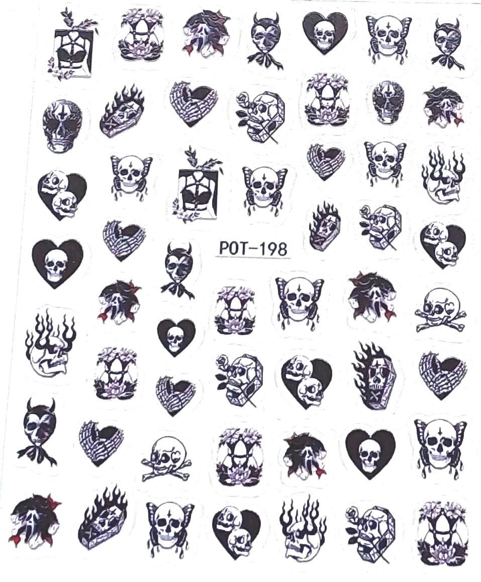 Nail Aufkleber/Gothic 198/Kreative Nägel Gestaltung/Selbstklebend Nail Aufkleber/Gothic 198/Kreative Nägel Gestaltung/Selbstklebend von Etsy - Sumkiste